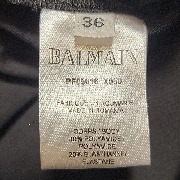 $1050 BALMAIN Holographic Pant Size 36 US 4 - Picture 6 of 13
